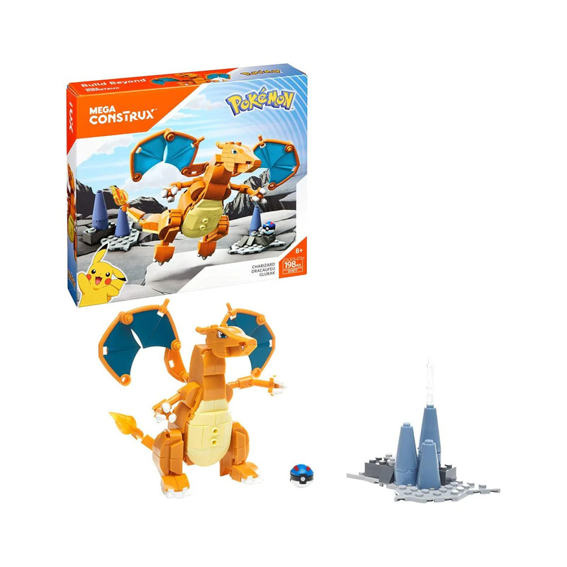 Mega Construx Pokemon Charizard Construction Set - بوكيمون
